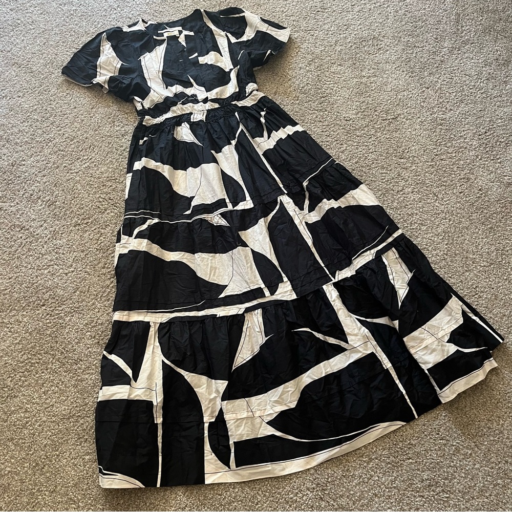 Anthropologie Black and White Maxi Dress - Picture 4 of 7